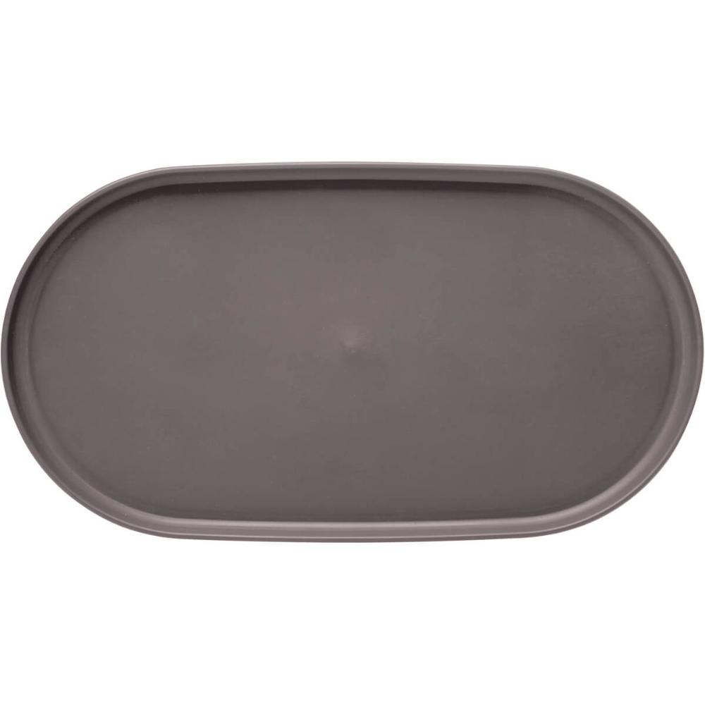 Kit 4 Travessas Oval Bambu Plástico 30x17cm Prato Bandeja Servir Petisco Lines Lyor