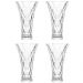 Kit 4 Vasos de Vidro Decorativo Lyor Diamond Transparente 13