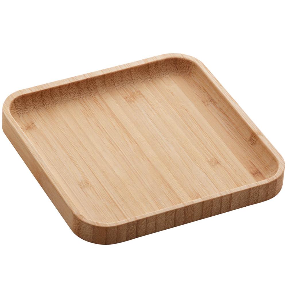 Kit 48 Bandejas para Eventos Servir Salgados em Festas Infantis Formaturas Pratos de Bambu Lyor
