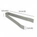 Kit 5 Pegadores Inox 14cm Mini para Buffets Bar Bebidas Lyor Servir Frutas Frios Aperitivos