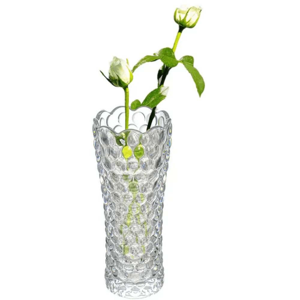 Kit 5 Vasos Bubble de Vidro Lyor 7x17cm para Flores Planta D