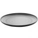 Kit 50 Pratos de Melamina para Restaurante Japonês 25,5cm Preto Fosco para Servir Sushi Sashimi