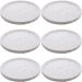 Kit 6 Bandejas 30cm Mármore Terrazzo Redondas Lyor Decorar Servir Restaurante