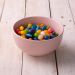 Kit 6 Bowls de Cerâmica Cumbuca 680ml Lyor 14,5x8,5cm Tigela Sopa Sobremesa Salada Rosa