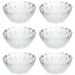 Kit 6 Bowls de Vidro Tigelas 350ml Potes para Sobremesa King Lyor Transparente