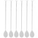Kit 6 Colheres Bailarinas Inox 26cm Tress Lyor Prata Bartender Bebidas Coquetel Drinks