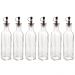 Kit 6 Garrafas de Vidro para Azeite ou Vinagre 270ml com Bico Dosador e Tampa Lyor