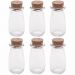 Kit 6 Mini Potes Tampa Rolha 100ml Vidro Lyor Lembrancinhas Porta Mantimentos Decorativo