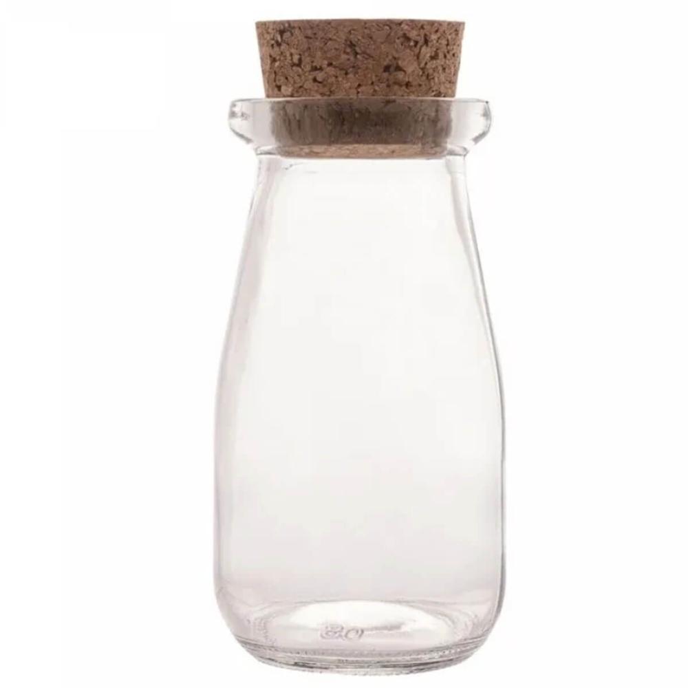 Kit 6 Mini Potes Tampa Rolha 100ml Vidro Lyor Lembrancinhas Porta Mantimentos Decorativo