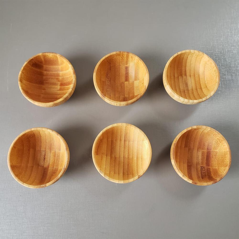 Kit 6 Molheiras Lyor Restaurante Bambu Verona 8x4cm Cumbuca
