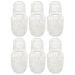 Kit 6 Moringas Garrafas de Vidro 500ml Lyor Água Suco Drinks Whisky com Tampa Copo
