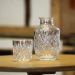Kit 6 Moringas Garrafas de Vidro 500ml Lyor Água Suco Drinks Whisky com Tampa Copo