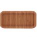 Kit 6 Petisqueiras Bandeja Retangular de Bambu 28x11cm Prato