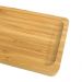 Kit 6 Petisqueiras Bandeja Retangular de Bambu 28x11cm Prato
