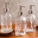 Kit 6 Porta Sabonetes Líquido de Vidro 380ml Porta Sabão Sortido Lyor Banheiro