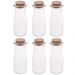 Kit 6 Porta Temperos de Vidro 200ml com Tampa de Rolha Lyor para Decorar e Guardar Especiarias