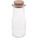 Kit 6 Porta Temperos de Vidro 200ml com Tampa de Rolha Lyor para Decorar e Guardar Especiarias