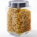 Kit 6 Potes de Vidro 1,7L Tampa Metal Lyor Gastro Prata Port