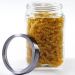 Kit 6 Potes de Vidro 1,7L Tampa Metal Lyor Gastro Prata Port