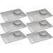 Kit 6 Pratos Melamina com Molheira 19cm Sushi Sashimi Lyor Tóquio Granilite