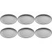 Kit 6 Pratos de Melamina Preto Fosco 25,5cm para Sushi Casa