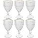 Kit 6 Taças Cristal 330ml Fio de Ouro Imperial Lyor Avulsa Servir Sucos Água Drinks Mesa Posta