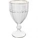 Kit 6 Taças Cristal 330ml Fio de Ouro Imperial Lyor Avulsa Servir Sucos Água Drinks Mesa Posta