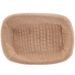 Kit 8 Cestas Porta Pão 24,5x17cm Lyor Plástico Rattan Tecido Mesa Posta Hotel
