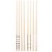 Kit Hashi de Bambu 4 Pares 24cm Palitos Japoneses Sushi Lyor Estampa Geométrica