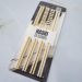Kit Hashi de Bambu 4 Pares 24cm Palitos Japoneses Sushi Lyor Estampa Geométrica