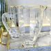 Kit Jarra Cristal 1,3L e 6 Taças 330ml Fio de Ouro Lyor Imperial Mesa Posta