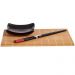Kit Sushi 2 Pessoas Comida Japonesa 6 Peças Cerâmica e Bambu