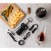 Kit de Acessórios para Vinho 4 peças Lyor em Aço Inox Preto