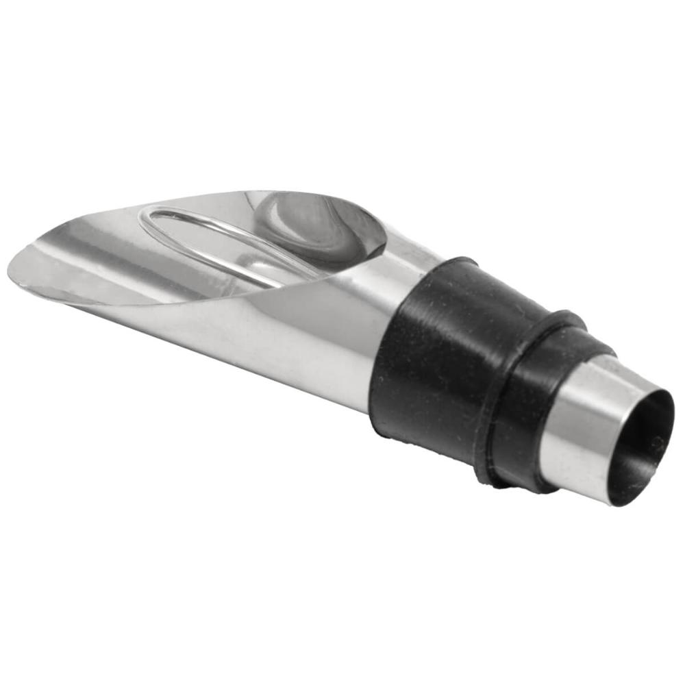 Kit de Acessórios para Vinho 4 peças Lyor em Aço Inox Preto