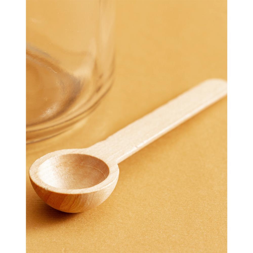 Kit de Pote de Vidro com Tampa de Rolha Colher Bambu 6 unidades Porta Temperos 240ml Lyor