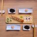 Kit para Sushi 9 peças Bambu Cerâmica Nagoya Lyor para Servi