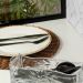 Lugar Americano Sousplat Lyor Marrom 38cm Mesa Rattan Plástico Trançado