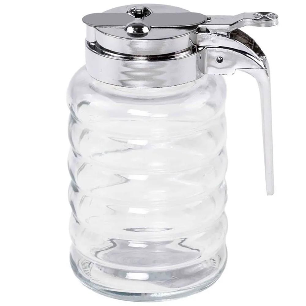 Meleira de Vidro 150ml com Dosador Pote para Mel Lyor Tampa