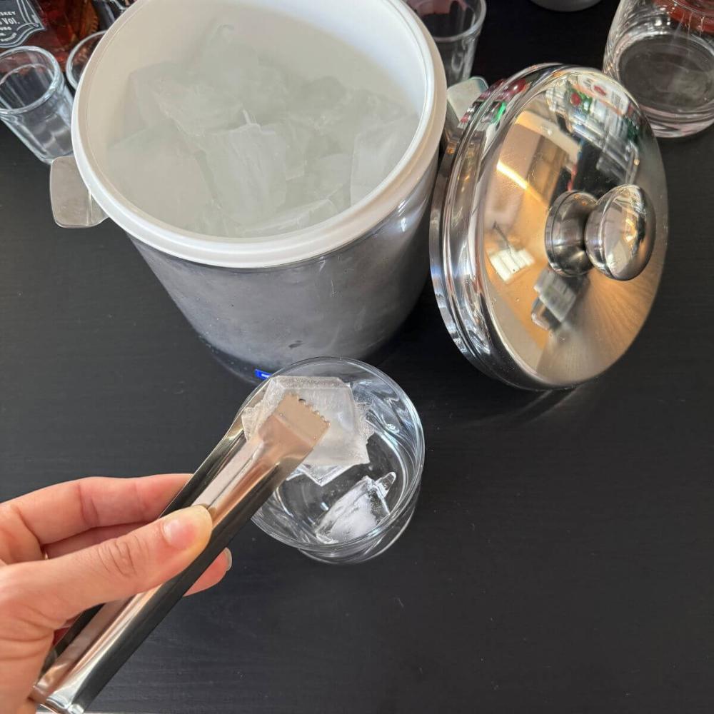 Mini Pegador de Gelo Aço Inox Lyor 14cm Multiuso para Frios