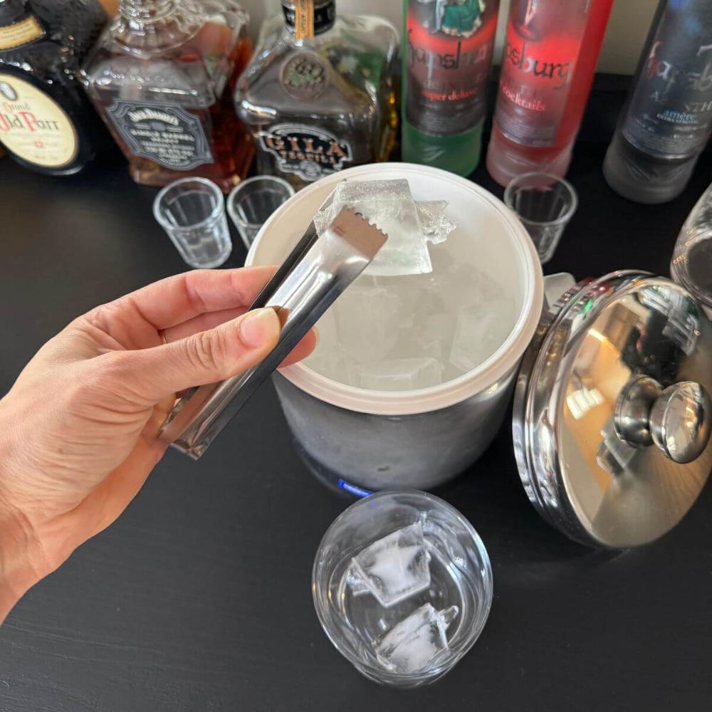Mini Pegador de Gelo Aço Inox Lyor 14cm Multiuso para Frios