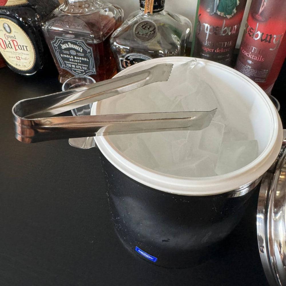 Mini Pegador de Gelo Aço Inox Lyor 14cm Multiuso para Frios