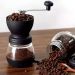 Moedor Manual de Café Inox Lyor Porta Pó Extra Vidro Removível 9,5cm Preto