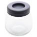 Moedor Manual de Café Inox Lyor Porta Pó Extra Vidro Removível 9,5cm Preto