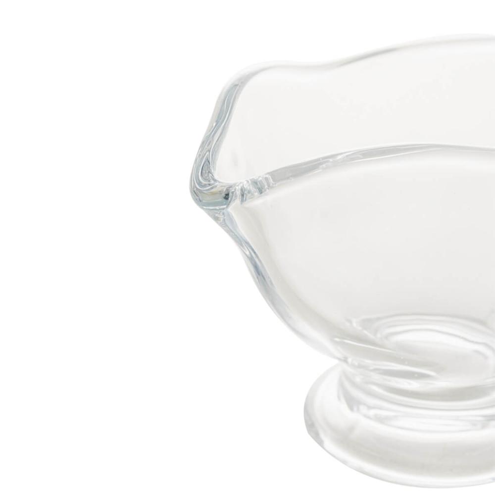 Molheira de Cristal Vidro Transparente 180ml para Servir com Alça Seul Lyor Molhos Coberturas Temperos