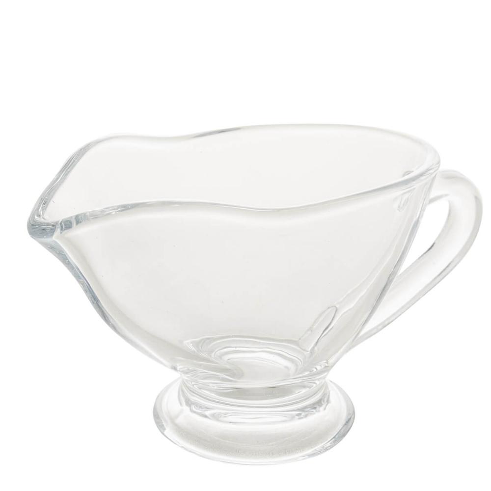 Molheira de Cristal Vidro Transparente 180ml para Servir com Alça Seul Lyor Molhos Coberturas Temperos