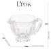 Molheira de Vidro Cristal Imperial para Servir Molhos 200ml Coberturas Azeite Mesa Posta Lyor