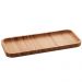 Petisqueira Bandeja Retangular de Bambu 28x11cm Prato Salgad
