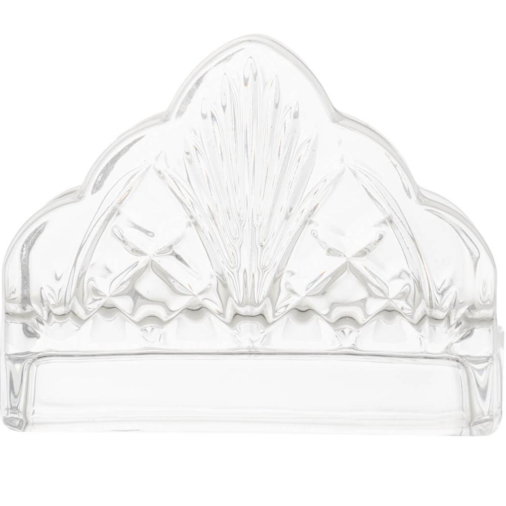 Porta Guardanapos Cristal Dublin 12,5cm Lyor Suporte para Papel de Mesa