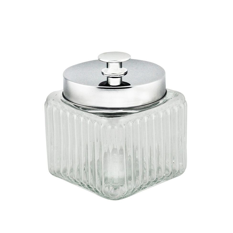 Porta Mantimento de Vidro Jay Incolor 800 ml