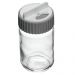 Porta Temperos Vidro e Tampa Rotativa Siena 190ml Cinza Lyor Cozinha Pote Condimentos Redondo